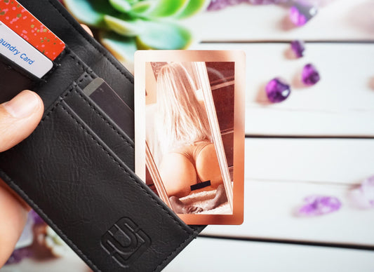 Metal Wallet Photo and Love Note